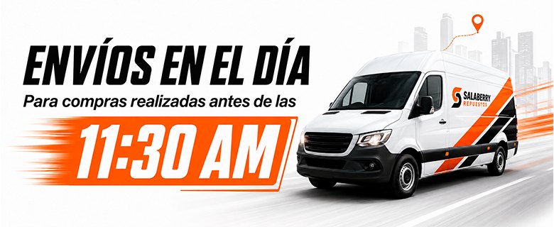 Envíos en el día para compras antes de las 11:30 AM